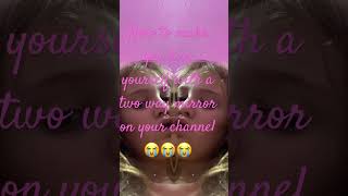 How To Kiss Yourself With Two Way Mirror Filter On Your Channel