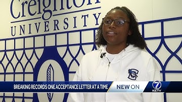 Potential Creighton University student making history one acceptance letter at a time
