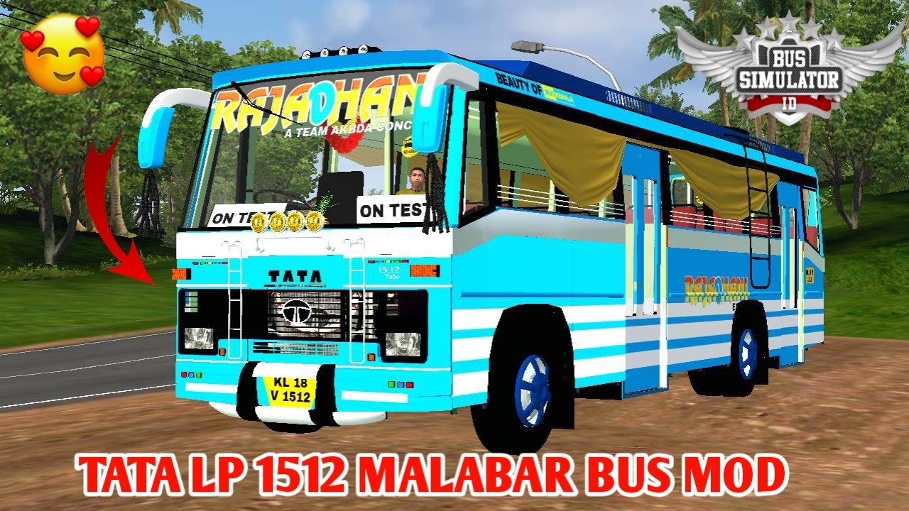 🔥💥🥰 Download TATA LP 1512 MALABAR BUS MOD For Bus Simulator Indonesia