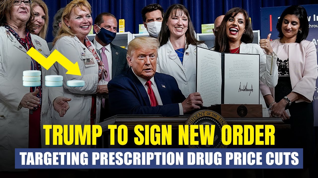 Trump Rx Sign Trump to Sign New Order Targeting Prescription Drug Price Cuts - YouTube