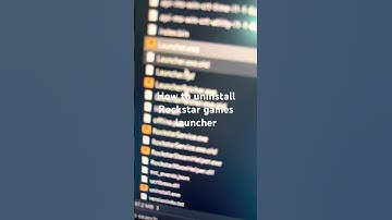 How to uninstall Rockstar games launcher