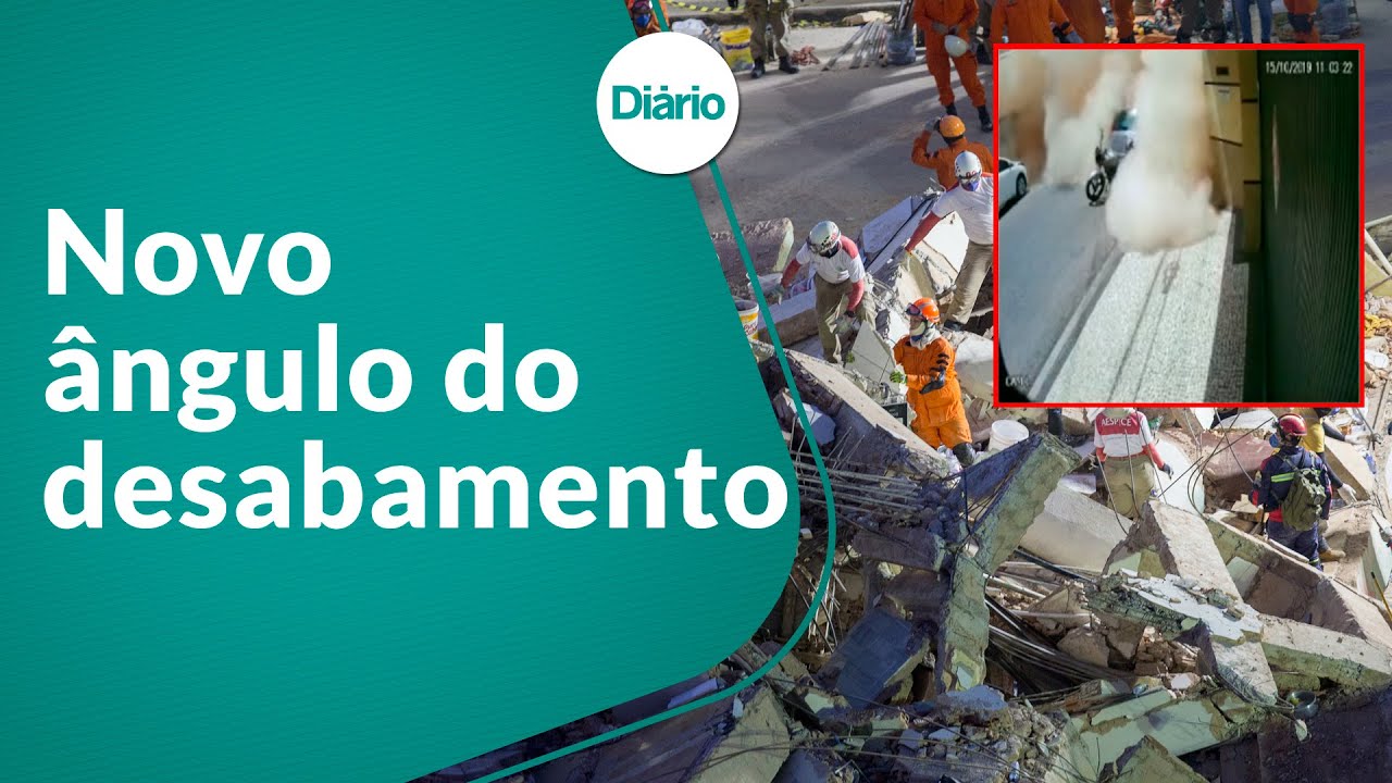 Prédio desaba em BH: vídeo mostra momento da queda