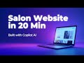 Build a Salon Website in Just 20 Minutes using Copilot AI | React, HTML, CSS & JS