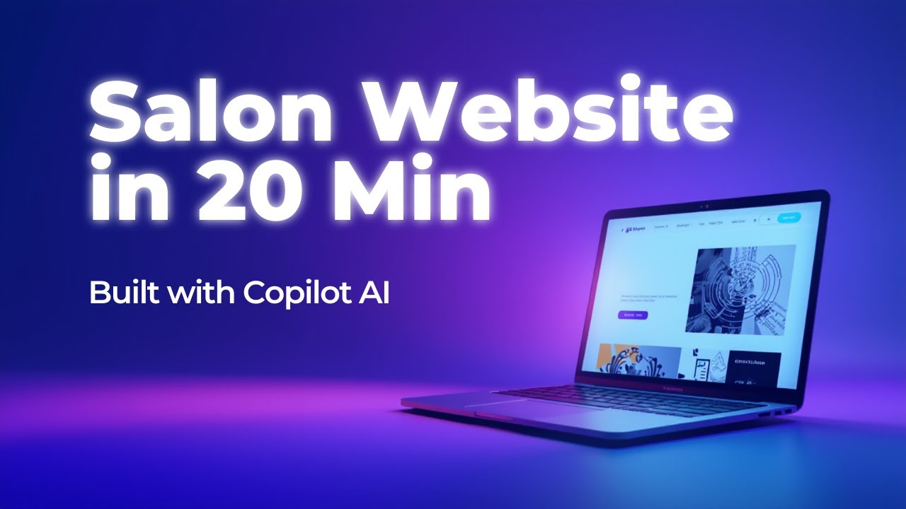 Build a Salon Website in Just 20 Minutes using Copilot AI | React, HTML ...