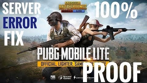 PUBG MOBILE LITE | SERVER  PROBLEM FIX 100% PROOF