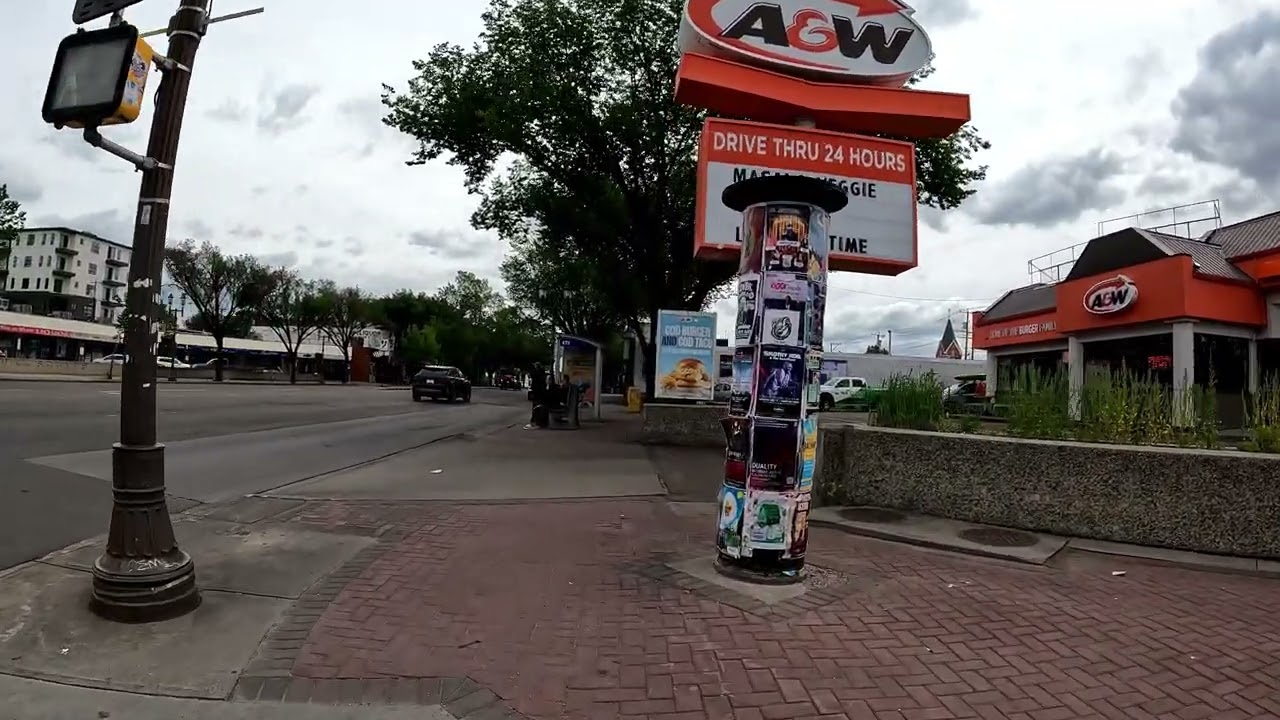 Whyte Avenue Edmonton Alberta Canada 2025 YOU ARE THERE Slow Downtown Walking Tour