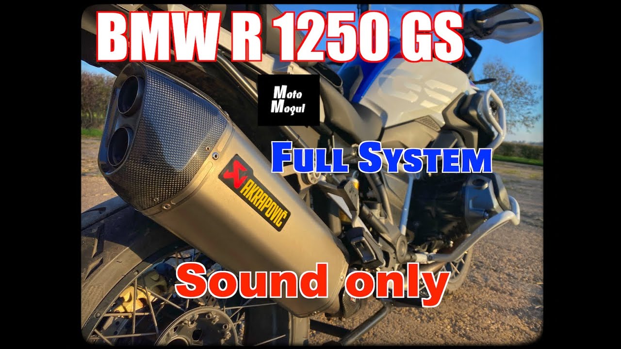 BMW R1250GS Full System Akrapovič. Sound only 4K - YouTube