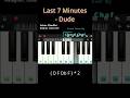 Last 7 minutes piano cover ♥️ #shorts #viralshorts #music