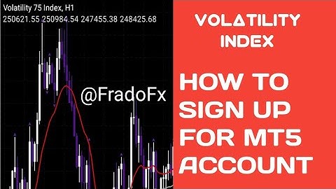VOLATILITY INDEX | Jinsi ya kufungua MT5 ACCOUNT