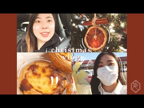美國𝐕𝐥𝐨𝐠｜超random的vlogmas 🎄｜LA必吃的葡撻？！😋｜疫情下美國是怎麼過聖誕節的？｜港風妝初嘗試｜US vlogmas｜rrrachel studio