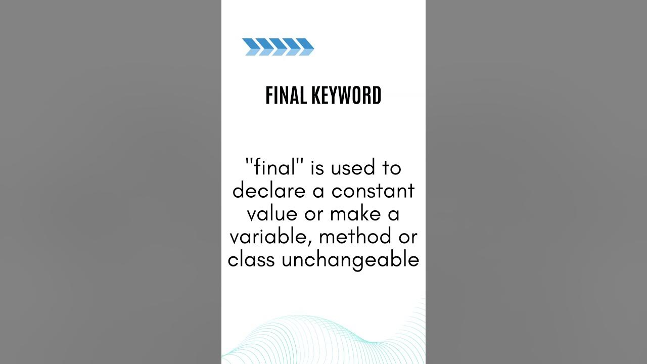 Keywords in java youtube
