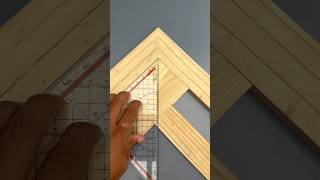 An easy way to measure the meeting of wooden corners of different sizes accurately #woodworking #diy