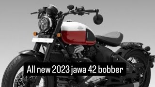 All New 2023 Jawa42 Bobber With Additional Seat- Black mirror