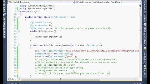 C# Créer et remplir un crystalreport (avec paramétre) - methode 2 - visual studio 2010