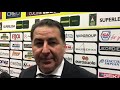 Fefè De Giorgi parla dopo il primo stop in campionato
