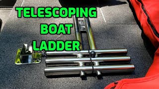 Telescoping Boat Ladder  Lowe Skorpion 16 Bass Boat