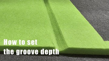 How to Set Grooving Depth for Grooving Polyester Fiber Acoustic Panel