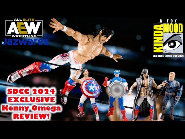 SDCC Exclusive AEW Jazwares KENNY OMEGA Review | Captain America