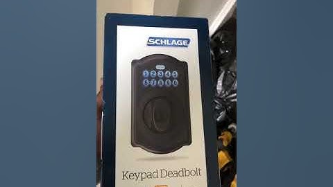 Installing the keypad deadbolt
