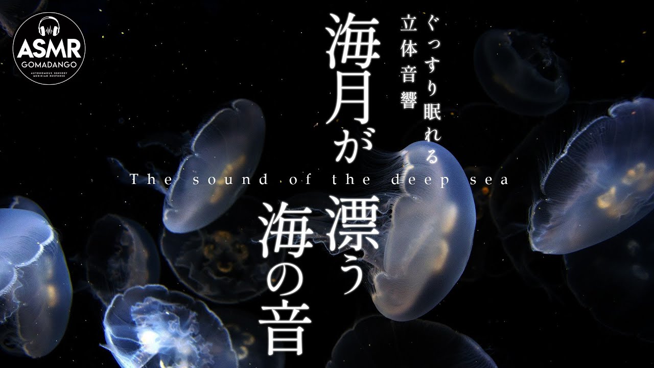 ぐっすり眠れる立体音響 水の音 海の音「海月が漂う海の音」睡眠用BGM 作業用BGM 勉強用BGM