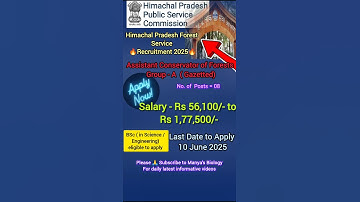 HPPSC Forest Service Recruitment (भर्ती) 2025🔥