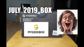 My Geek Box JULY 2019 Mystery Subscription Box unboxing & review! MyGeekBox