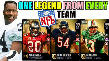ONE LEGEND FROM EVERY NFL TEAM! Madden 18 Ultimate Team Squad Builder