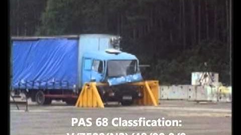 High Security PAS 68 Barriers crash test