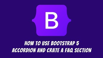 How to use Bootstrap 5 accordion and create a website Faq section