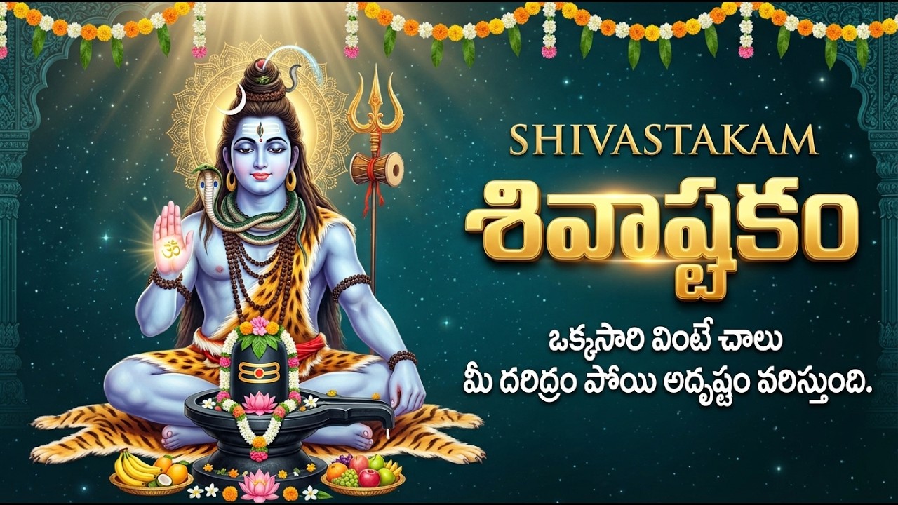 శివాష్టకం వింటే శివయ్య అనుగ్రహం పొందుతారు | SHIVASHTAKAM | Shiva Devotional Songs Telugu