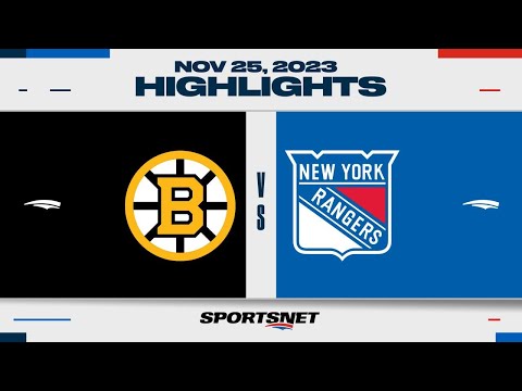 NHL Highlights | Bruins vs. Rangers - November 25, 2023