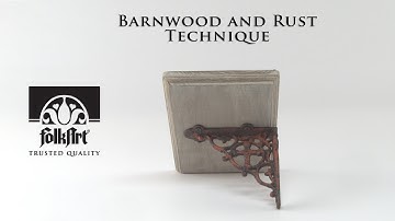 Create Your Own Faux Barnwood & Rust Finish!
