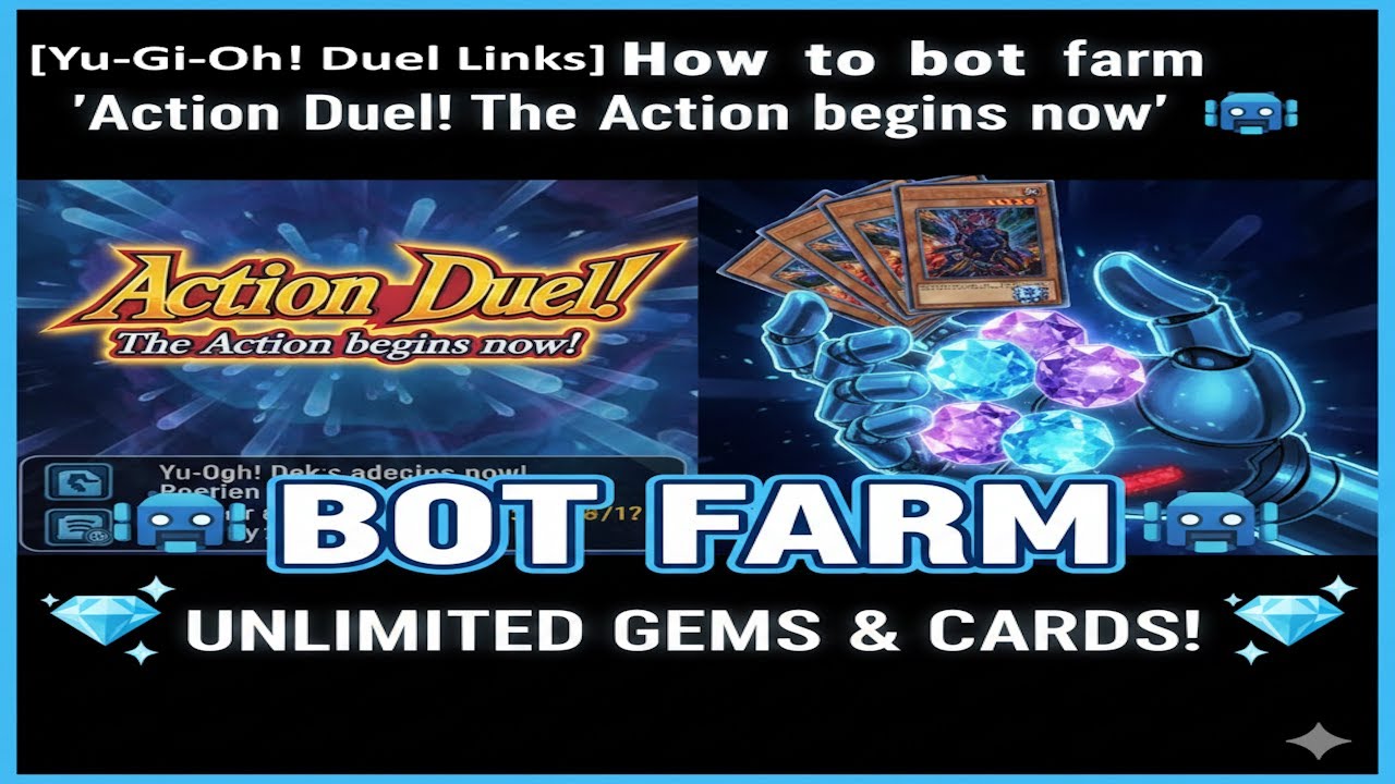 [Yu-Gi-Oh! Duel Links] How to bot farm 