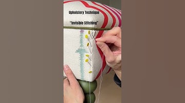 Upholstery Technique / Slip Stitching #upholstery #forbeginners #sewing