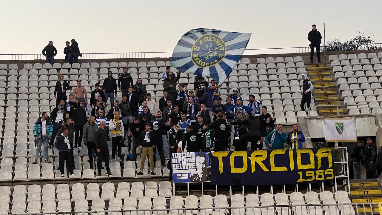 Ulazak Novopazaraca na JNA (Partizan - Novi Pazar, 13.11.2022.)