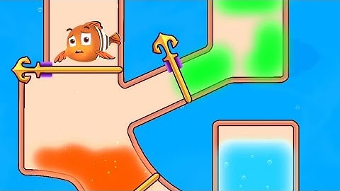 Fish Pin Gameplay Save The Fish - Fishdom Game - Pull The Pin