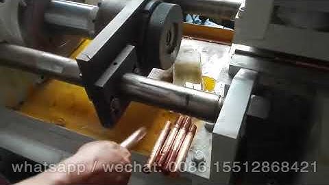 Rebar diameter reduce machine for copper workpiece | thread rolling machine