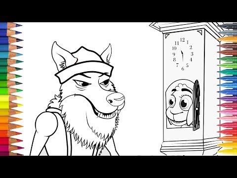 ВОЛК И СЕМЕРО КОЗЛЯТ | Рисование и Раскраски