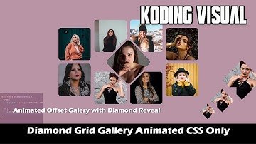 Animated Diamond Grid Gallery CSS
