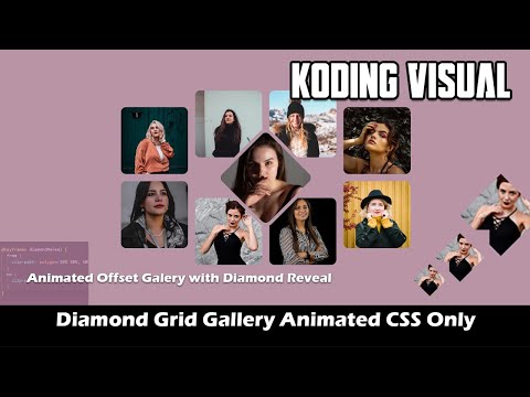Animated Diamond Grid Gallery CSS