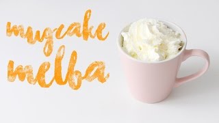 #MM20 ☕️ MUGCAKE PÊCHE MELBA