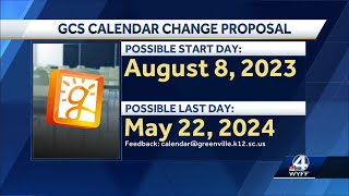 Greenville County Schools proposes change to school calendar