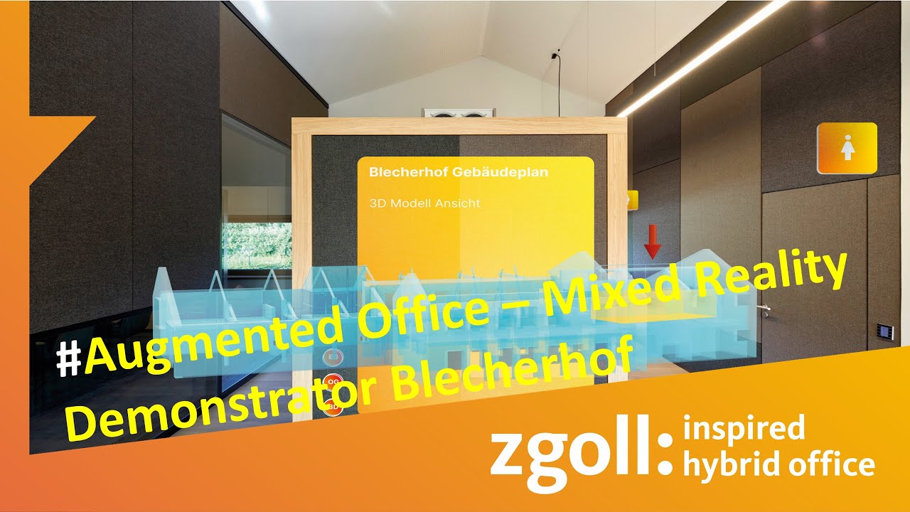 Augmented Office, Mixed Reality Demonstrator am zgoll: Blecherhof - YouTube