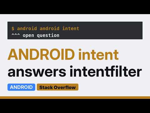 How to get Activity Class from intent filter? (2 Solutions!!)