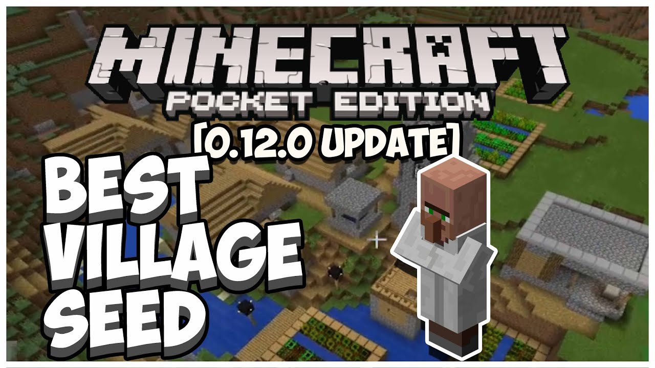 [0.12.0] BEST EASY VILLAGE SEED! MINECRAFT POCKET EDITION - YouTube