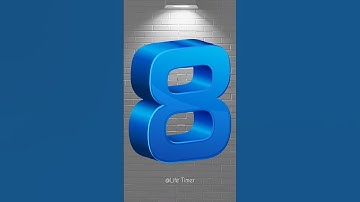 Blue 3D Countdown | Stylish 9 to 0 with Voice #countdown #timer #shorts
