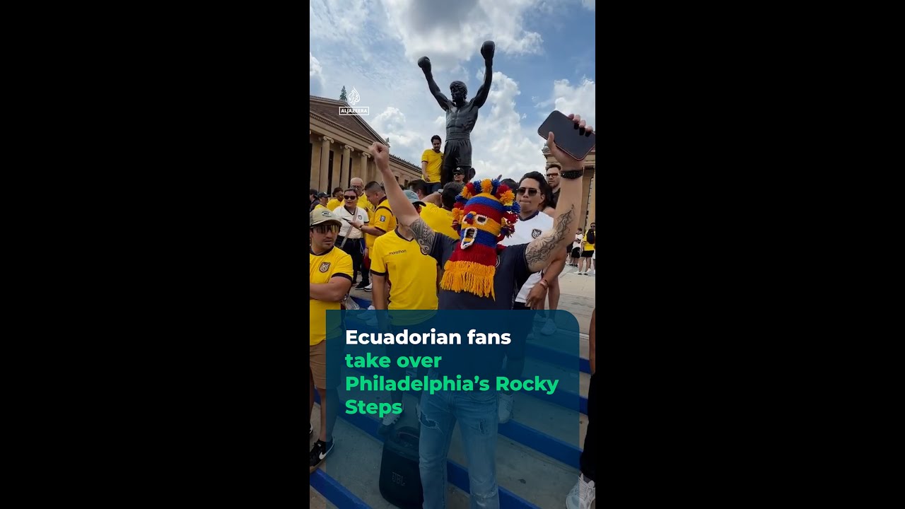 Ecuadorian World Cup fans takeover Philly’s Rocky Steps