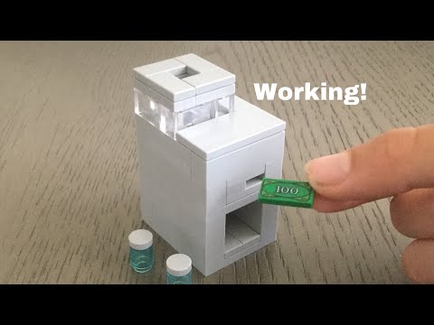 LEGO WORKING Vending Machine! Easy Tutorial!