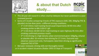 NCPIC Webinar Cannabis and Driving: Evidence and Intervention