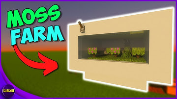 Minecraft AFK Moss Farm Tutorial Bedrock 1.18